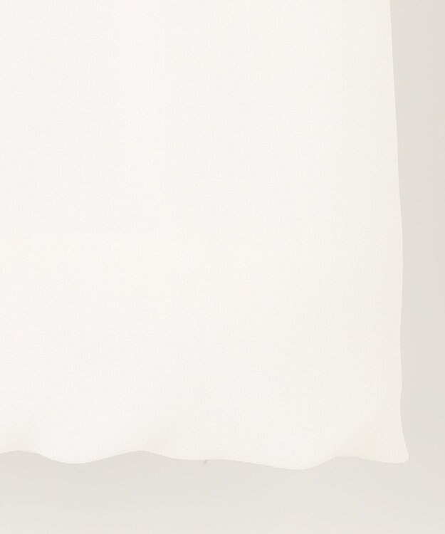 ANY SIS 【洗える】フロントプリーツシフォンブラウス オフホワイト