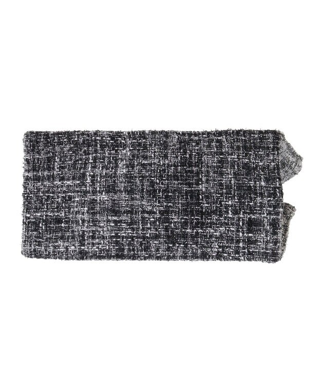 Maison de FLEUR EC限定ツイードフリルスクエアトートSバッグ Black