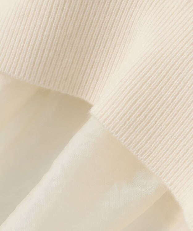 uncrave ウール ナイロン ペプラム ニット（uncrave STANDARD） エクリュ