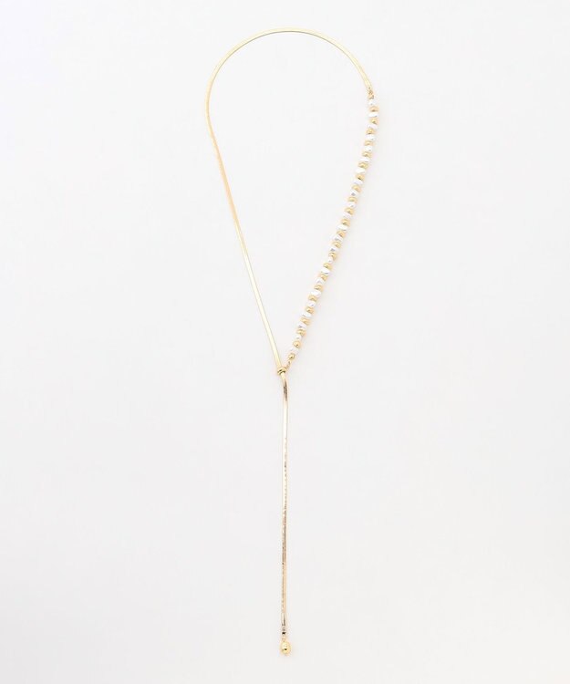 ICB パールメタルネックレス ゴールド系