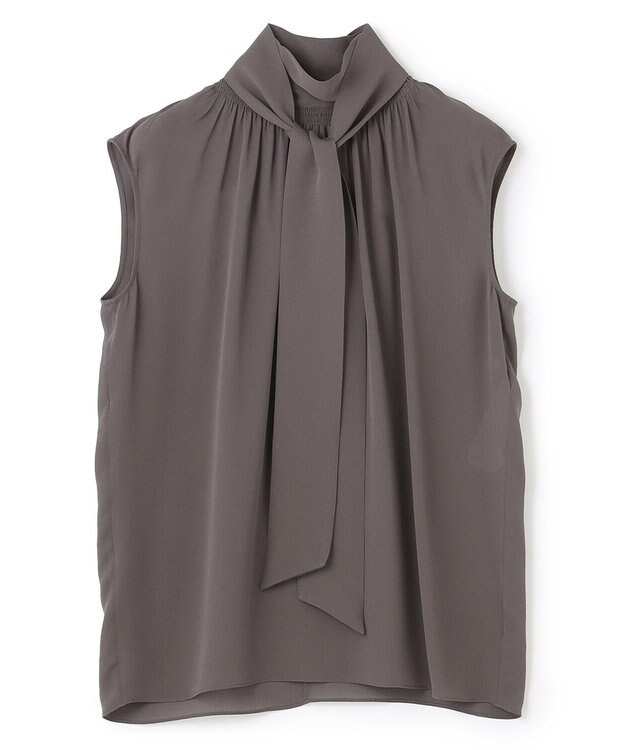 BEIGE， OLGA / ボウタイブラウス Slate