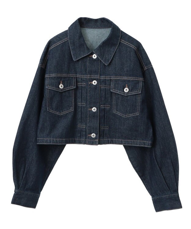 earth music&ecology ショートデニムジャケット Indigo