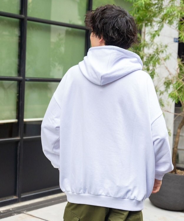 WEGO ヘビーウエイトサガラカレッジプルパーカー ホワイト