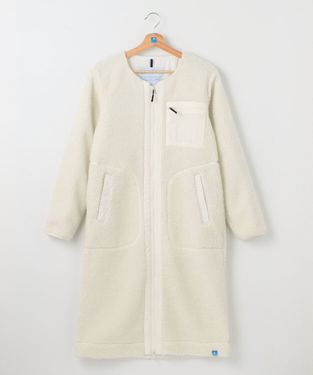 SHARE PARK LADIES 【LADIES】ボアフリースロングカーディガン オフホワイト