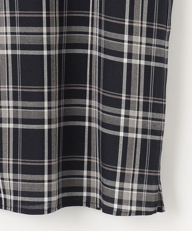 J.PRESS LADIES シアーストライプチェック カットソー ネイビー系3