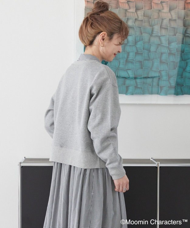 AMERICAN HOLIC Moomin コミック柄プリント裏毛プルオーバー Light Gray Mixture