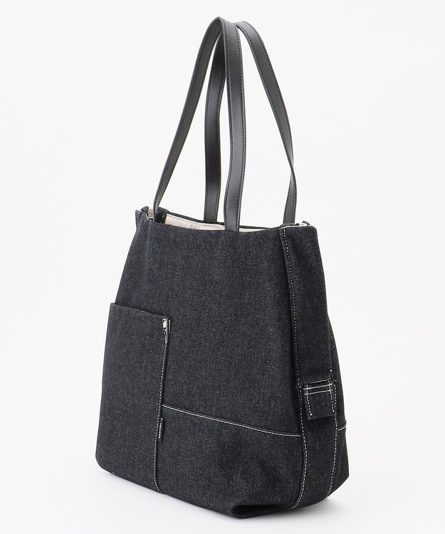 Y'SACCS デニムトートバッグ　Mサイズ ネイビー