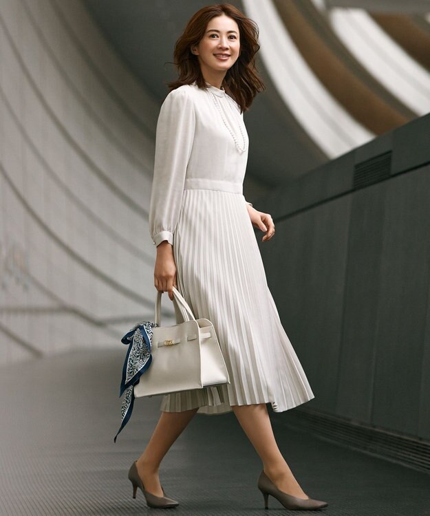 23区 グラデーション パール ネックレス ホワイト系