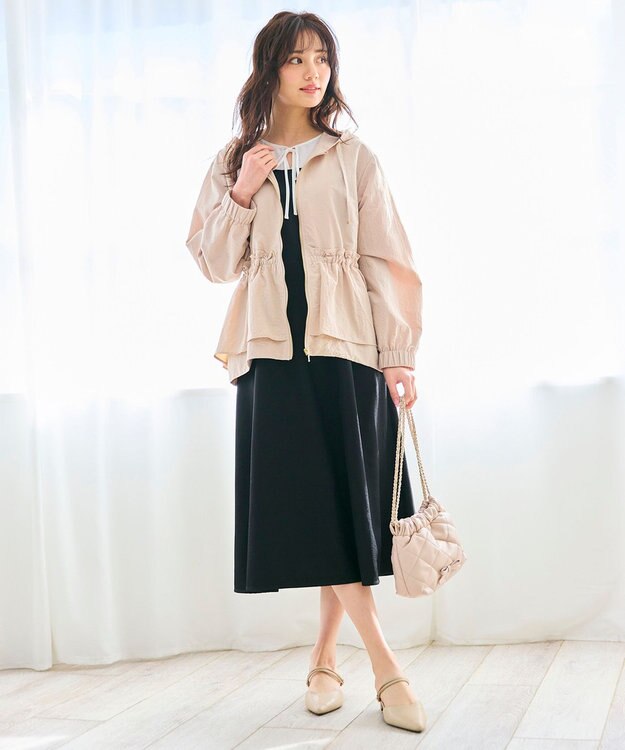 Feroux 【大好評につき新色追加！】ペプラムティアード マウンテン パーカー ピンク系