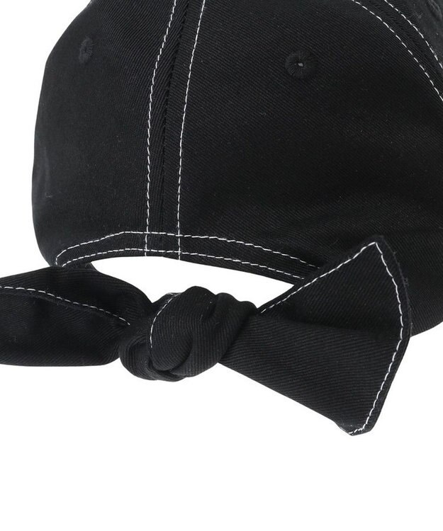 Green Parks ｅｖｅｒｙ　ｗａｌｋ．バックリボンキャップ Black