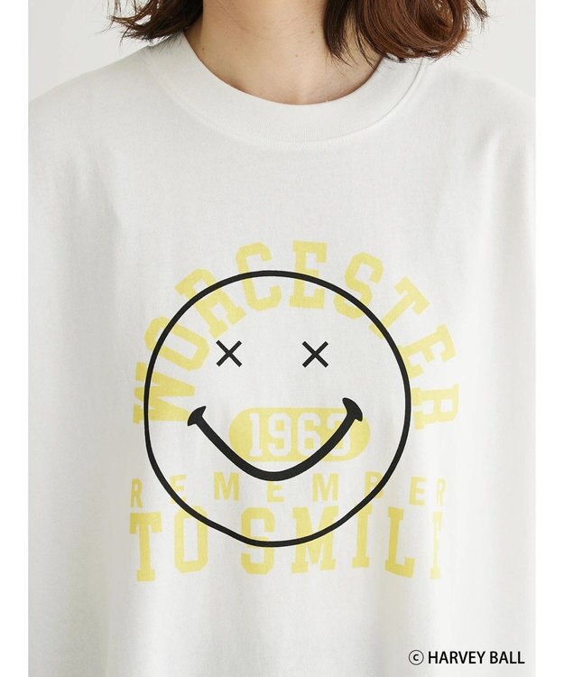 Green Parks Ｓｍｉｌｅｙ　Ｆａｃｅ／スマイルロゴＢｉｇＴシャツ White