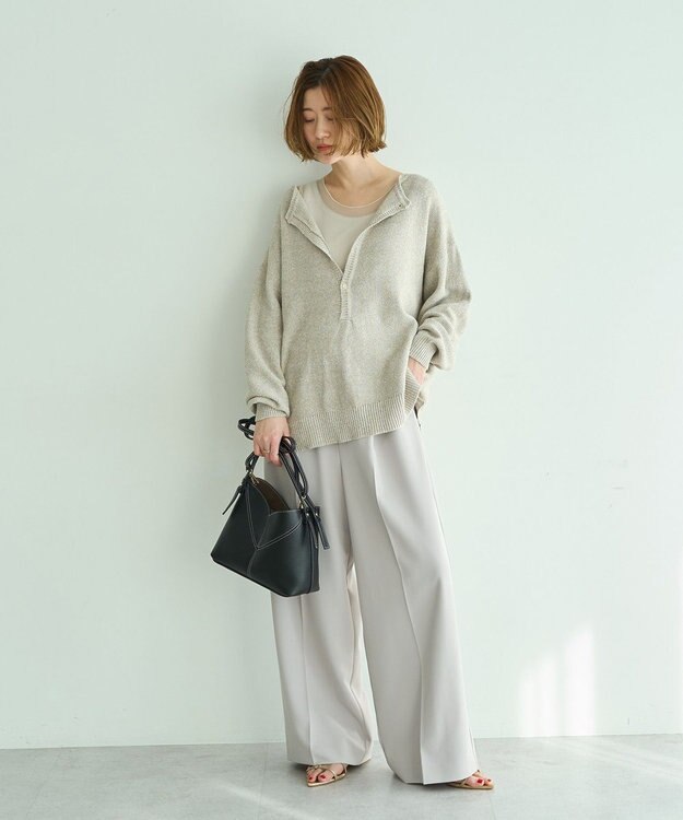 YECCA VECCA ワイドパンツ Gray Beige