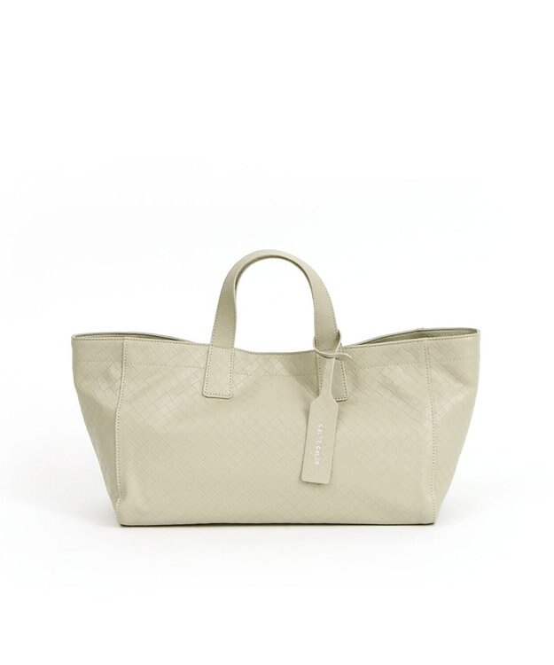 UNBILLION カシュカシュ cachecache / メッシュエンボス横長ショッパートート アイボリー