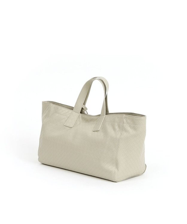 UNBILLION カシュカシュ cachecache / メッシュエンボス横長ショッパートート アイボリー