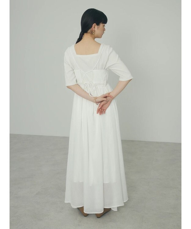 Green Parks ａ．バックオープンキャミワンピース Off White