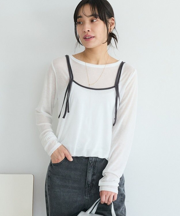 CRAFT STANDARD BOUTIQUE パイピングレイヤードバルーンプルオーバー Off White