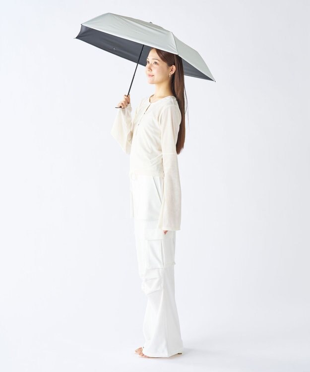 MOONBAT 【遮光100％/超軽量 /雑誌掲載】マジで軽い傘 晴雨兼用折りたたみ日傘 50cm マジカルテックプロテクション ホワイト
