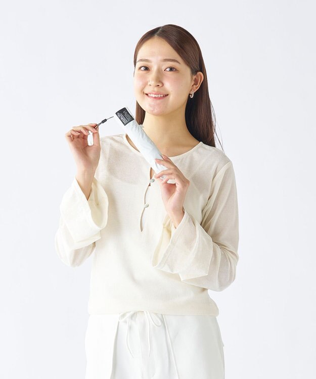 MOONBAT 【遮光100％/超軽量 /雑誌掲載】マジで軽い傘 晴雨兼用折りたたみ日傘 50cm マジカルテックプロテクション ホワイト