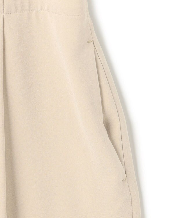 uncrave バックサテンジョーゼット オールインワン ライトベージュ