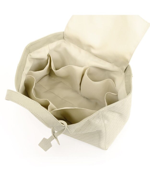 UNBILLION カシュカシュ cachecache / メッシュエンボス横長ショッパートート アイボリー