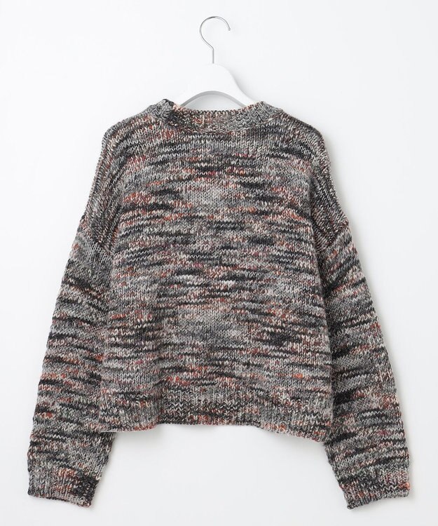 23区 【SLOW/一部店舗限定】カラーミックススラブ ニット ライトグレー系