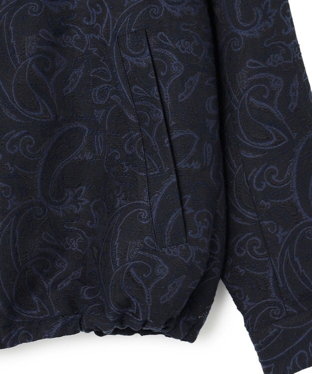 JOSEPH HOMME 【新柄】エスニカルスラブジャガード　ジップアップブルゾン ネイビー系