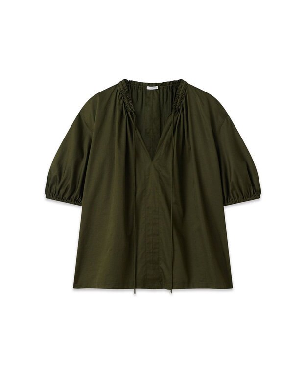 JOSEPH コットンサティーンブラウス　NADOR Palm Leaf