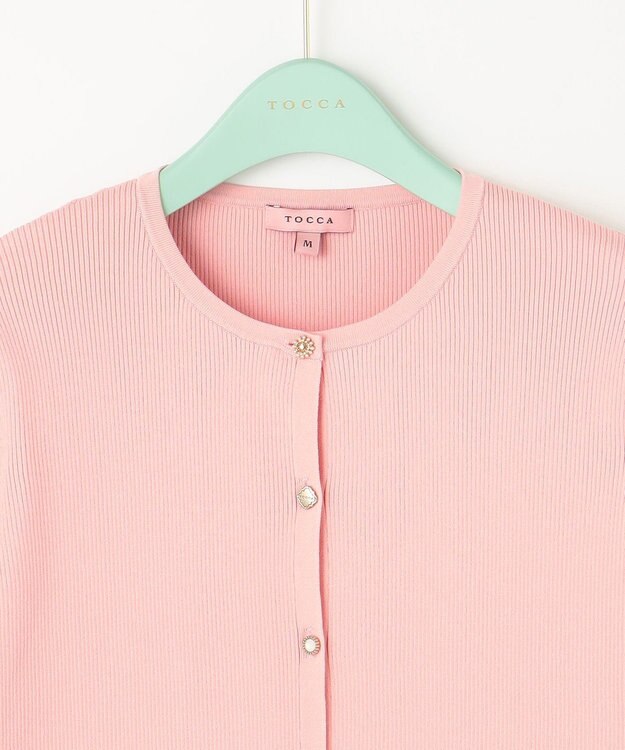 TOCCA 【洗える！】HONEY DEW カーディガン ピンク系