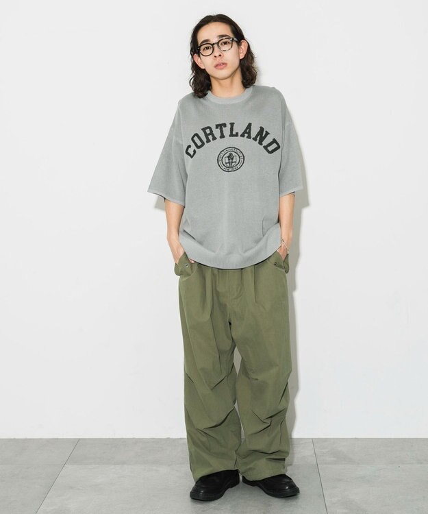 WEGO 【ユニセックス着用ITEM】ジャガードニットプルオーバー（S） グレー