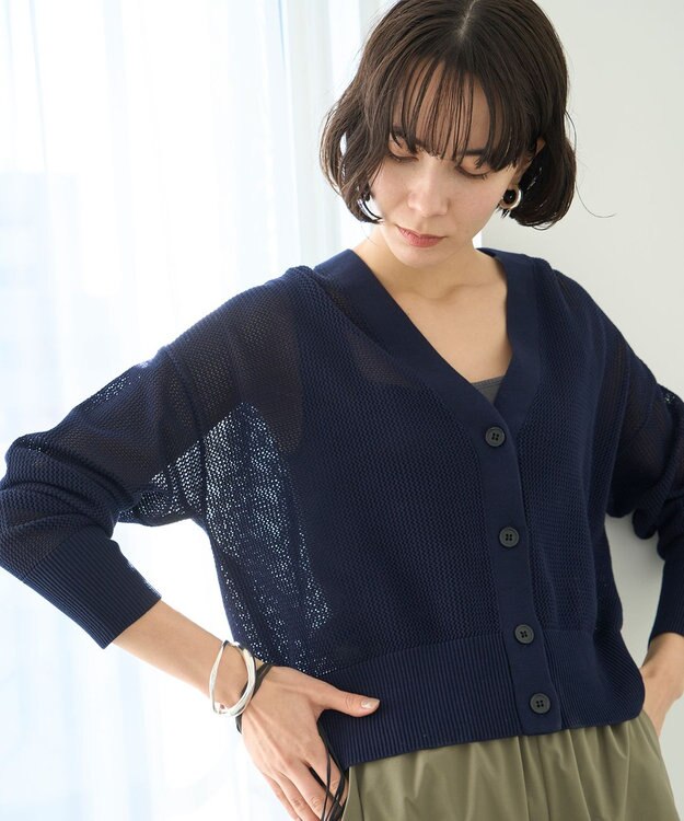 UNFILO 【新色登場】スクエアテレコタンクトップ チャコール