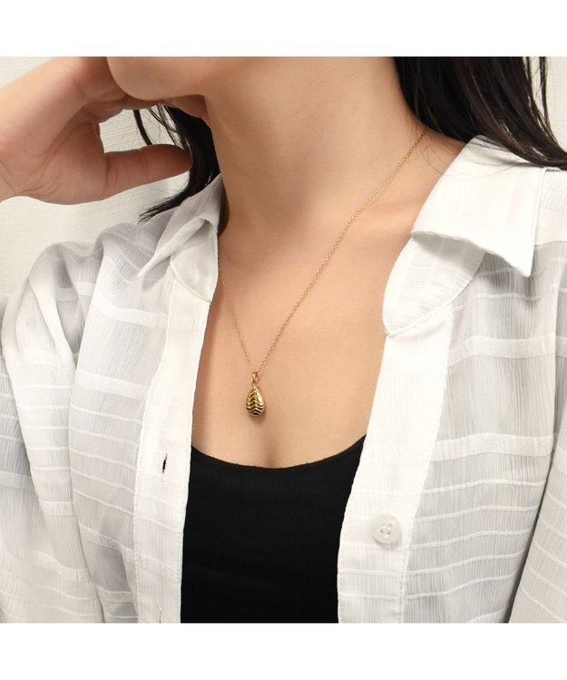 blancotokyo 【金属アレルギー対応】ドロップモチーフネックレス ELIM ゴールド