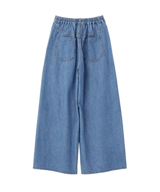 earth music&ecology イージータックワイドデニム Light Indigo