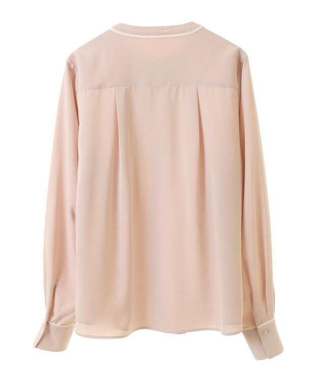 earth music&ecology バイカラータックブラウス Pink Beige