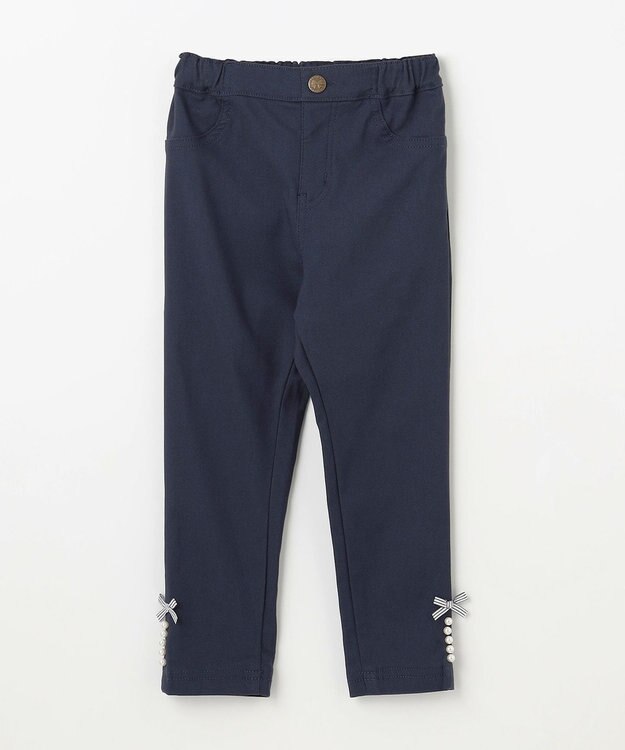 ANY KIDS 7days裏起毛ガーリーパンツ ネイビー