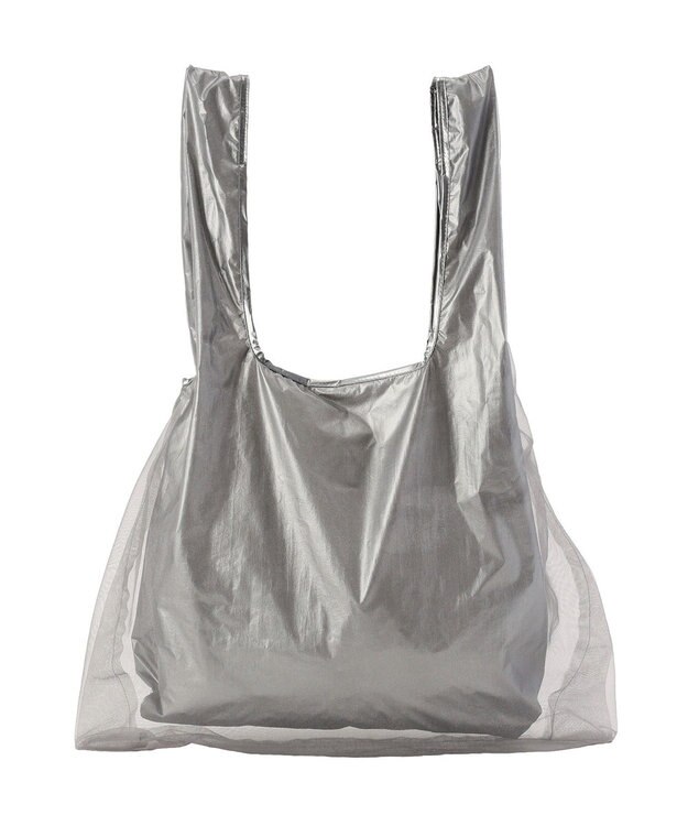 Green Parks チュールレイヤードポケッタブルバッグ Gray