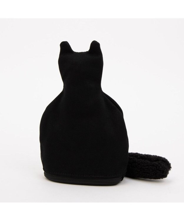 UNBILLION カシュカシュ cachecache / ネコ刺繍自立ポーチ ブラック