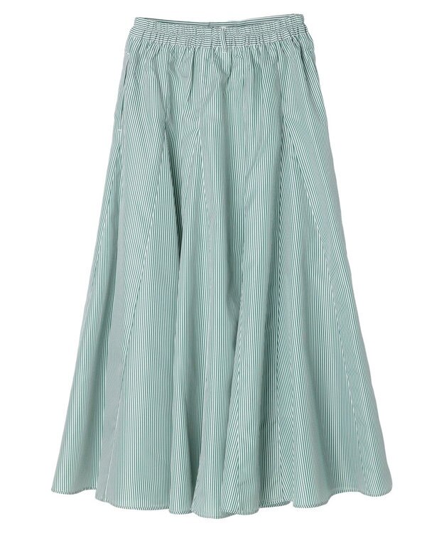 Green Parks ・ＳＵＧＡＲ　ＳＰＯＯＮ　ストライプフレアスカート Green