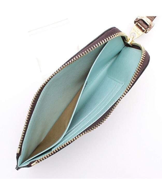 A.D.M.J. 【牛革】クラックメタル/イタリアンレザーオーガナイザーパース ブロンズ