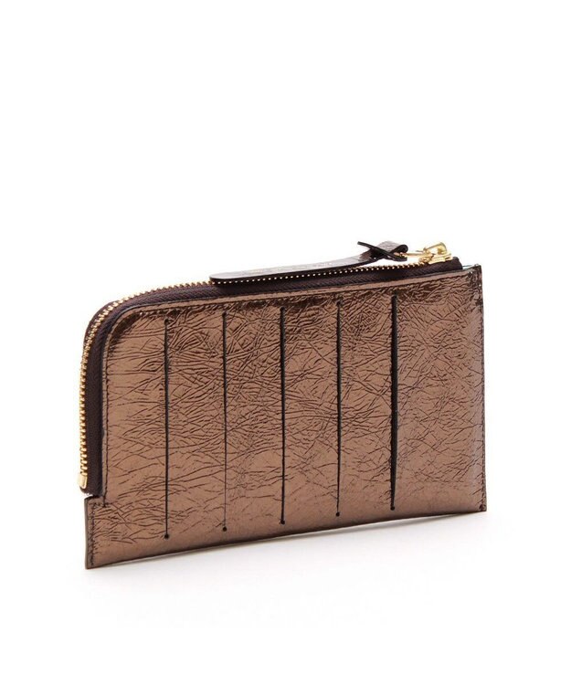 A.D.M.J. 【牛革】クラックメタル/イタリアンレザーオーガナイザーパース ブロンズ