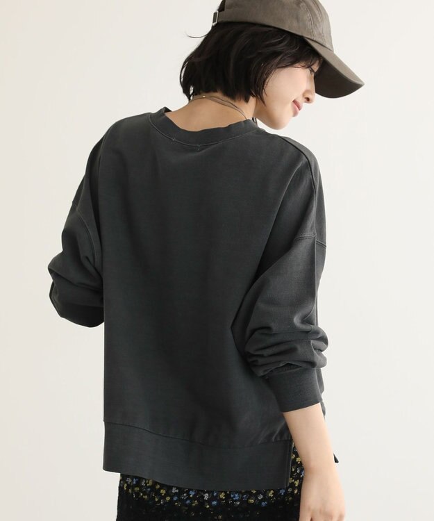 Green Parks アソートカレッジロゴ裏毛プルオーバー Charcoal Gray