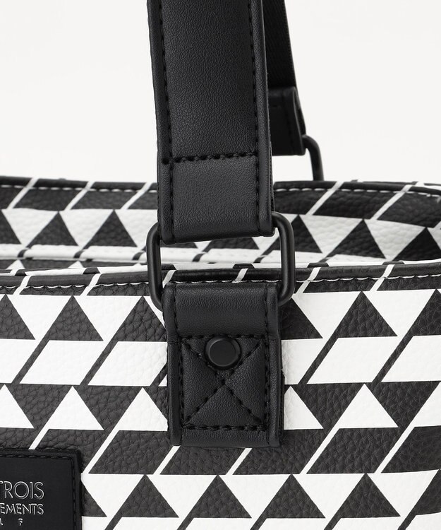 23区GOLF 【UNISEX】フラッグ総柄カートバッグ ブラック系5