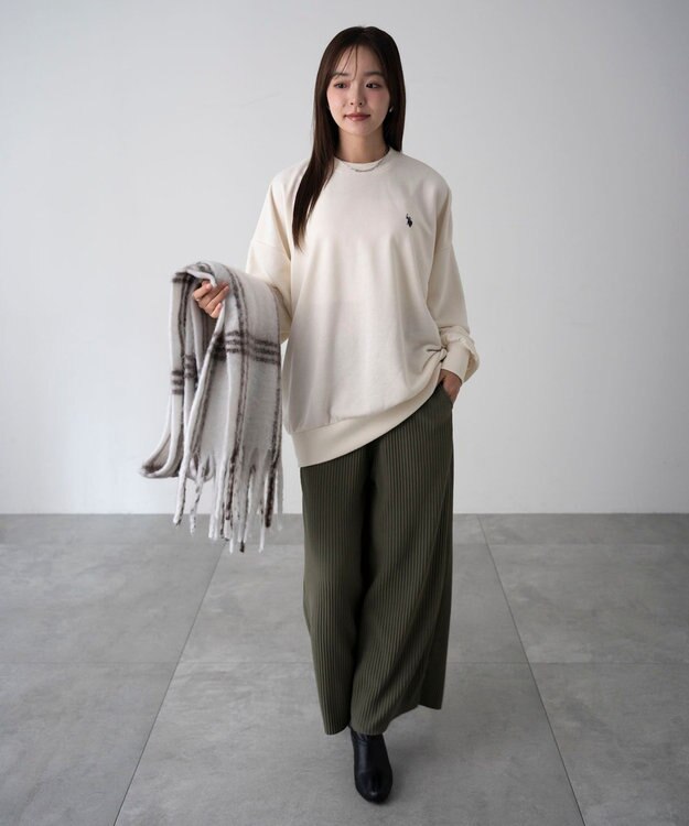 WEGO 【WEB限定/ユニセックス着用ITEM】別注USPOLOワンポイントPO オフホワイト