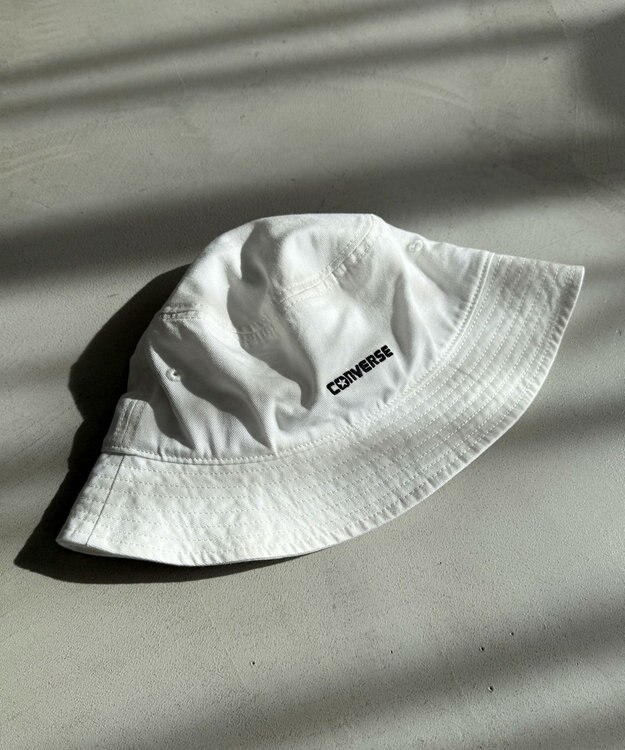 WEGO 【ユニセックス着用ITEM】CONVERSE　TWILL　NEW　LOGO　BUCKETHAT ホワイト