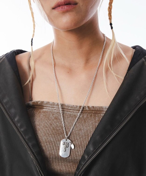 WEGO Mモチーフドッグタグネックレス 柄1