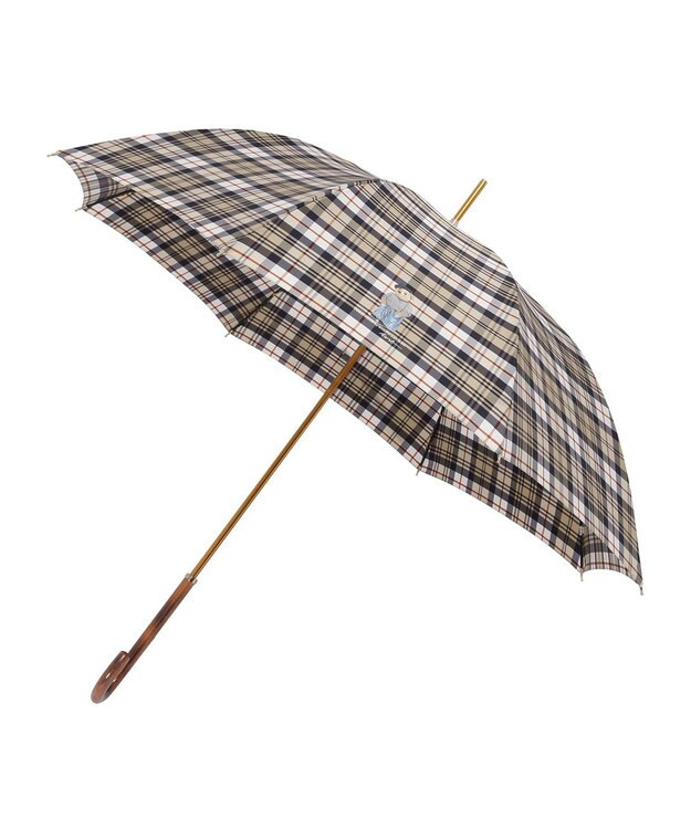 MOONBAT 【雨傘】POLO RALPH LAUREN（ポロ ラルフローレン）チェック ポロベア ワンポイント 長傘 ベージュ