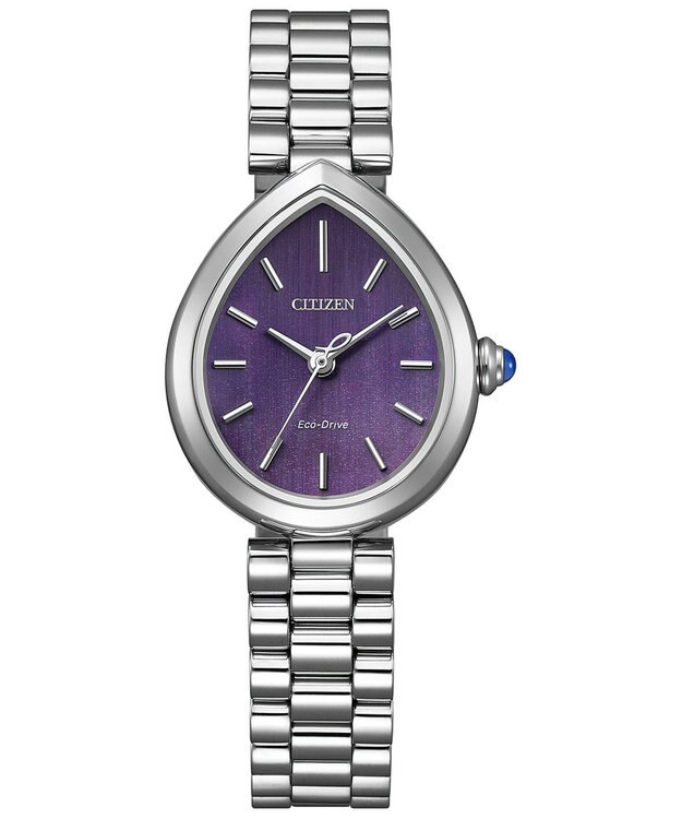 CITIZEN 【電池交換不要】ドロップ形状のジュエリーライクウオッチ EM1200-55X シルバー シルバー