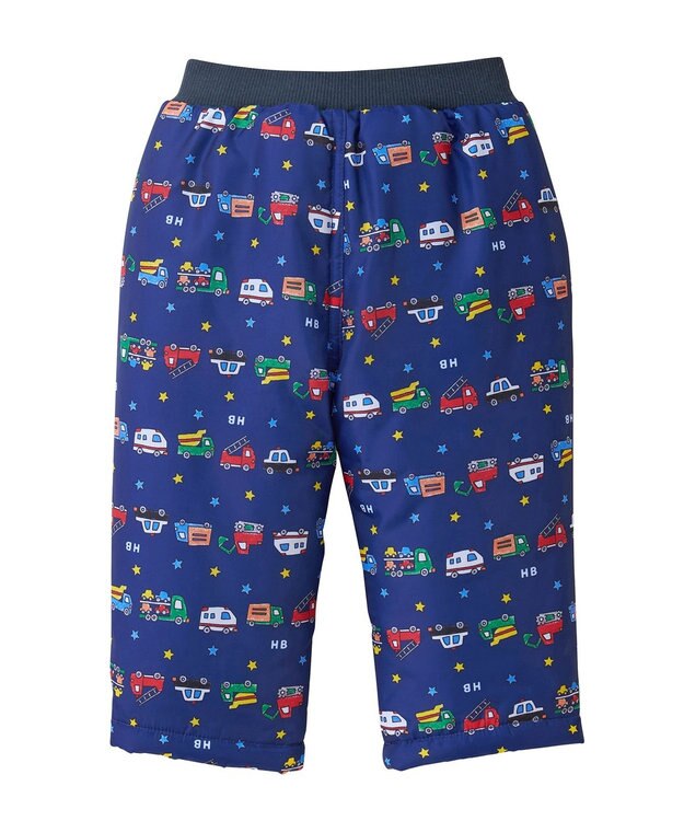 MIKI HOUSE HOT BISCUITS 【80-120cm】 裏ボアフリース 中綿入りパンツ 紺