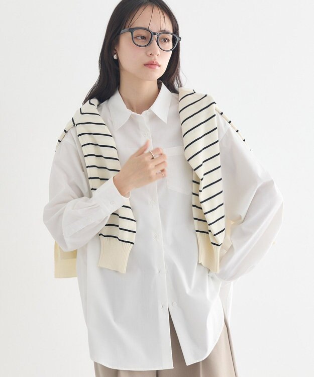 earth music&ecology スタンダードシャツ Off White