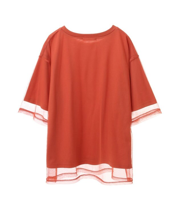 Green Parks BEST PRICE チュールレイヤードプルオーバー Orange