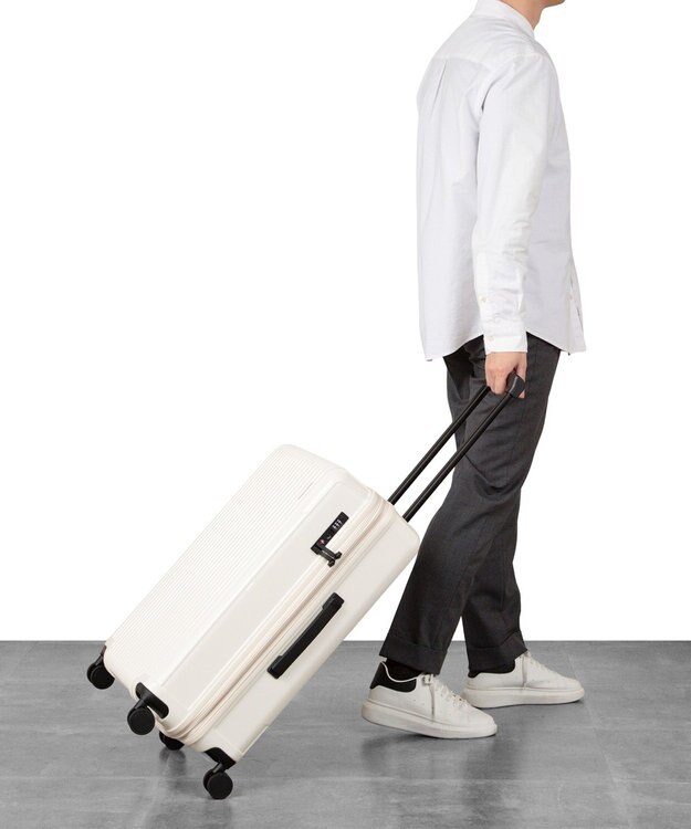 ACE BAGS & LUGGAGE 【WEB限定】ACE クレスタS スーツケース 60/73L ストッパー付き 09162 エース アイボリー